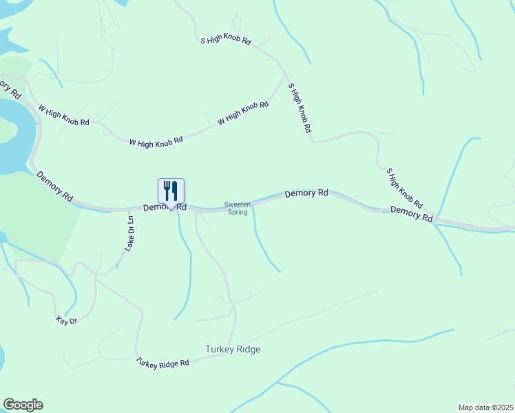 map of restaurants, bars, coffee shops, grocery stores, and more near 1602 Demory Road in LaFollette