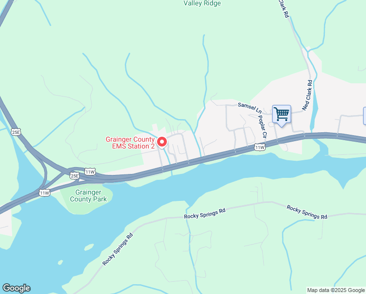 map of restaurants, bars, coffee shops, grocery stores, and more near 159 Little Boy Circle in Bean Station