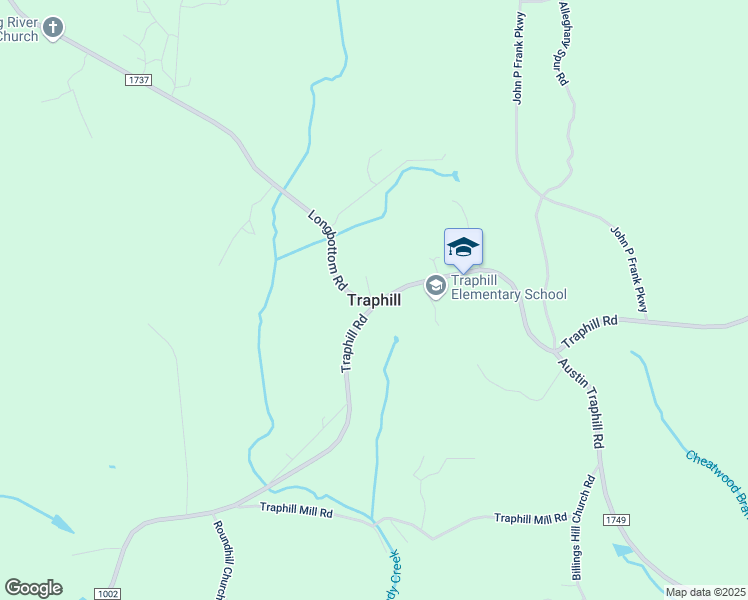 map of restaurants, bars, coffee shops, grocery stores, and more near in Traphill