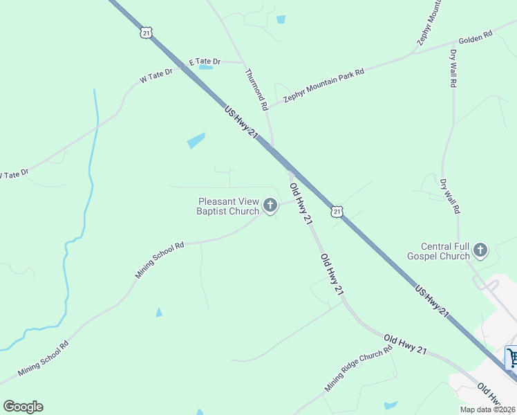 map of restaurants, bars, coffee shops, grocery stores, and more near 270 Mining School Road in State Road