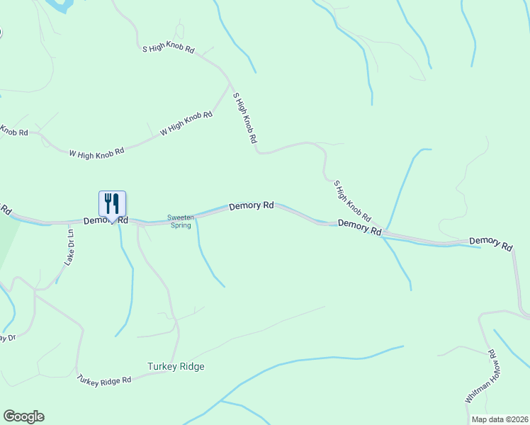 map of restaurants, bars, coffee shops, grocery stores, and more near 1736 Demory Road in LaFollette