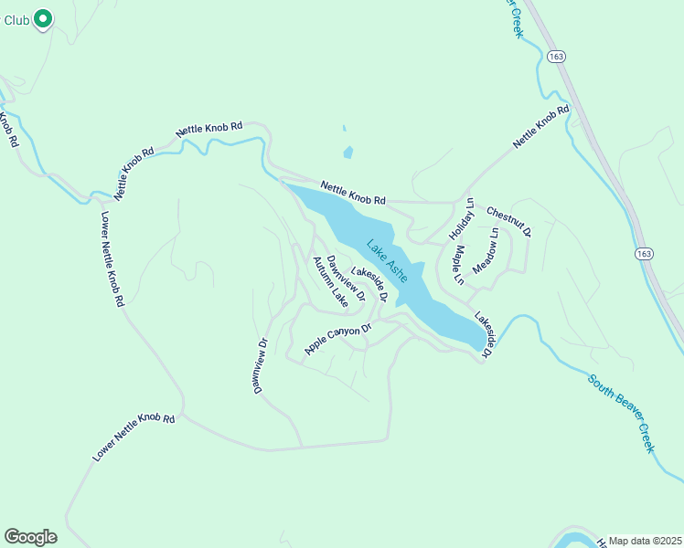map of restaurants, bars, coffee shops, grocery stores, and more near Springtime Lane in Ashe County