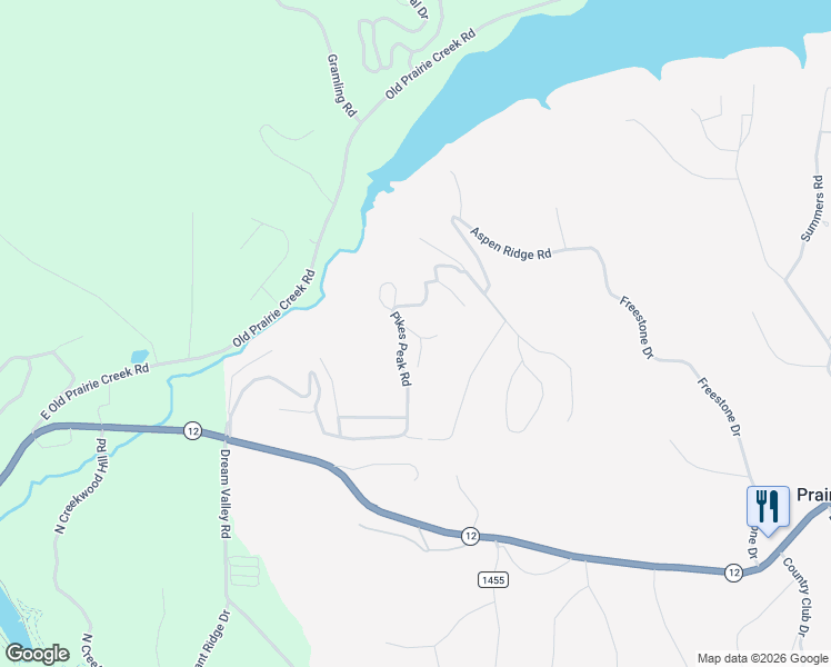 map of restaurants, bars, coffee shops, grocery stores, and more near 8996 Pikes Peak Road in Rogers