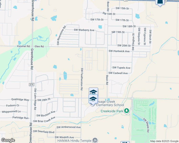 map of restaurants, bars, coffee shops, grocery stores, and more near 9601 Glen Rd in Bentonville