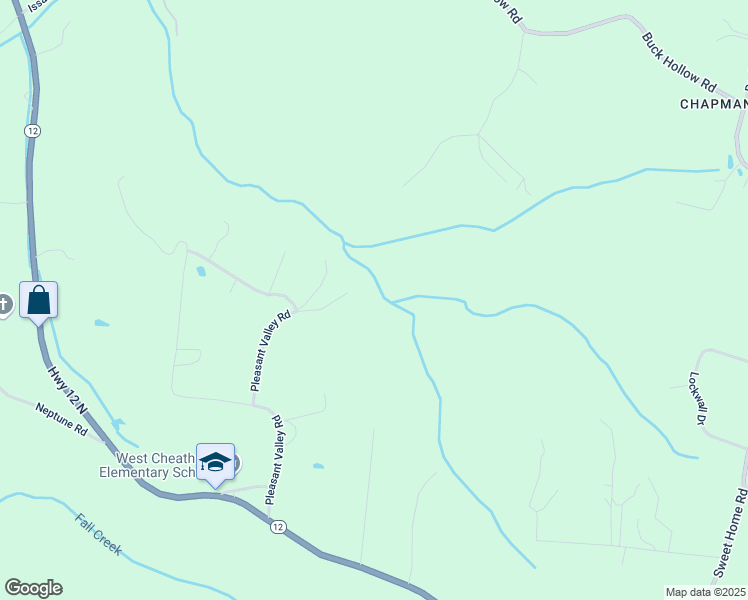 map of restaurants, bars, coffee shops, grocery stores, and more near 1014 Perry Road in Chapmansboro