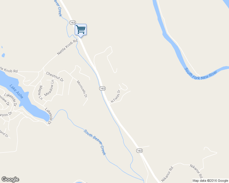 map of restaurants, bars, coffee shops, grocery stores, and more near 223 Nor-Fields Drive in West Jefferson