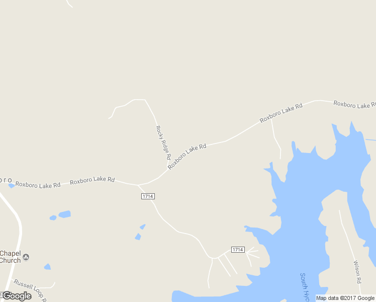 map of restaurants, bars, coffee shops, grocery stores, and more near Roxboro Lake Road in Leasburg