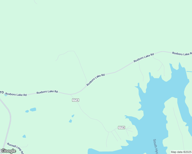 map of restaurants, bars, coffee shops, grocery stores, and more near Roxboro Lake Road in Leasburg