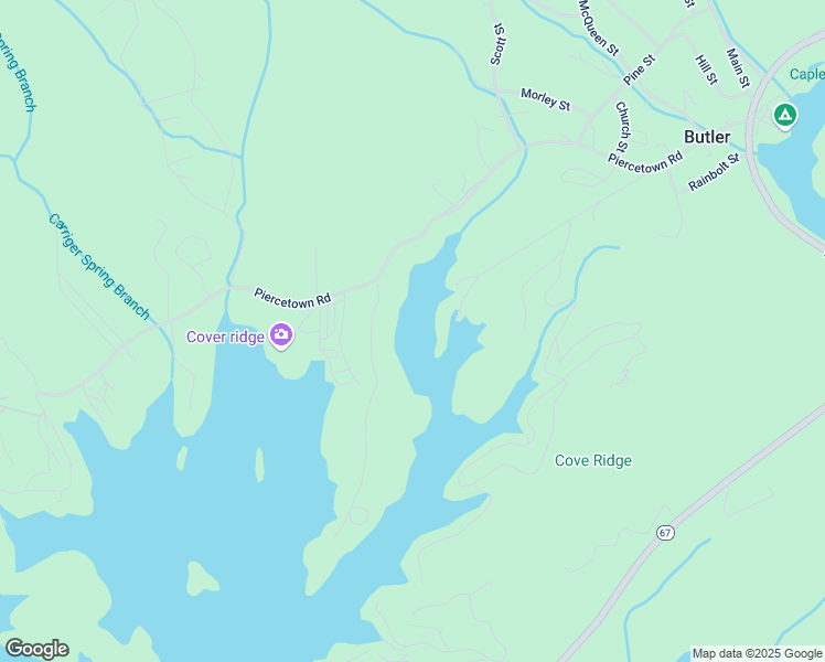 map of restaurants, bars, coffee shops, grocery stores, and more near 899 Piercetown Road in Butler