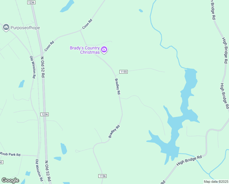 map of restaurants, bars, coffee shops, grocery stores, and more near 1645 Bradley Road in Pinnacle