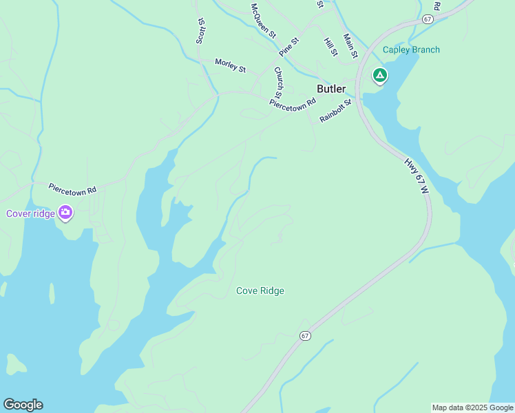 map of restaurants, bars, coffee shops, grocery stores, and more near 840 Cove Ridge Road in Butler
