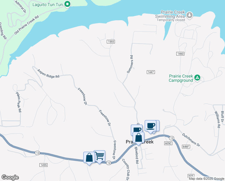 map of restaurants, bars, coffee shops, grocery stores, and more near 14303 Fox Road in Rogers