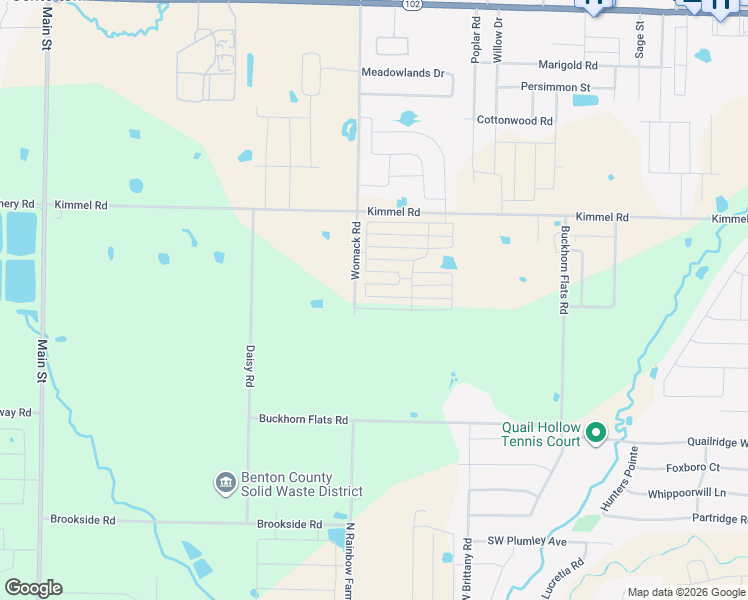 map of restaurants, bars, coffee shops, grocery stores, and more near 10872 Buckhorn Flats Road in Centerton