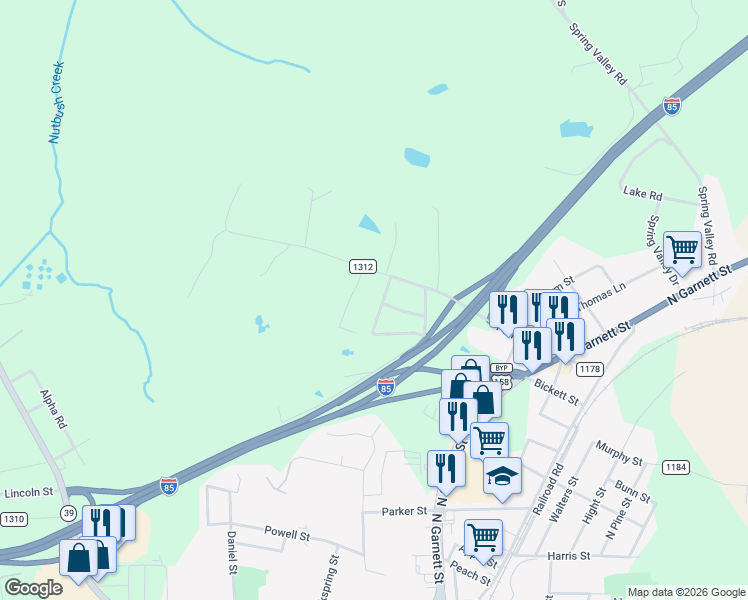map of restaurants, bars, coffee shops, grocery stores, and more near 1890 Pinecrest Road in Henderson