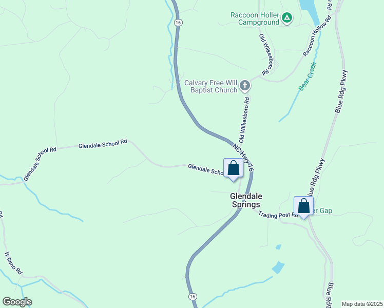 map of restaurants, bars, coffee shops, grocery stores, and more near 312 Glendale School Road in West Jefferson