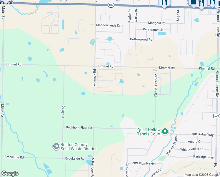 map of restaurants, bars, coffee shops, grocery stores, and more near 10872 Buckhorn Flats Road in Centerton