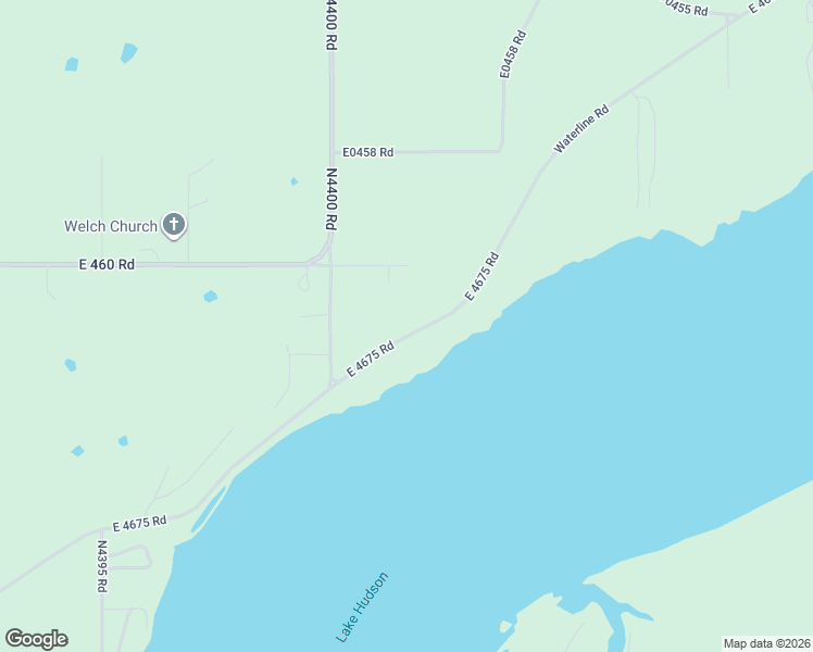 map of restaurants, bars, coffee shops, grocery stores, and more near 5176 East 460 Road in Pryor