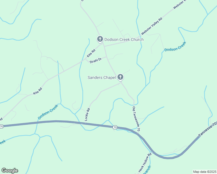 map of restaurants, bars, coffee shops, grocery stores, and more near 1412 Tennessee 70 in Rogersville