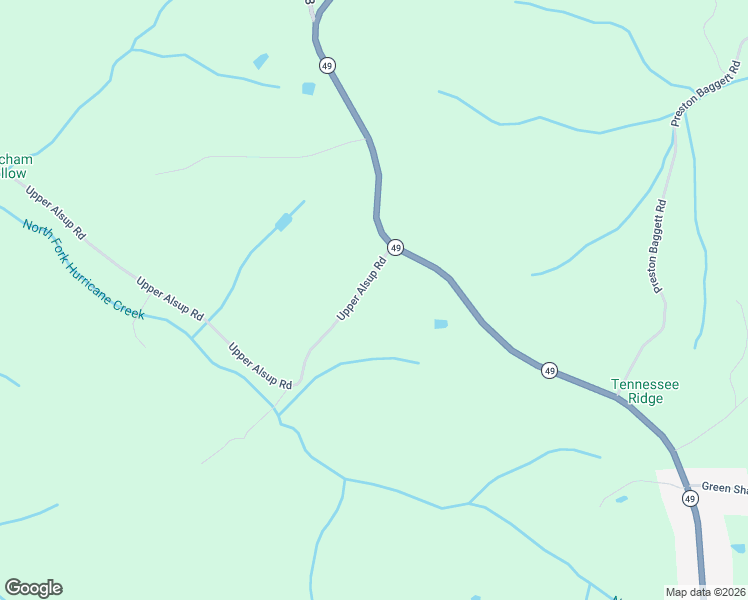 map of restaurants, bars, coffee shops, grocery stores, and more near 104 Upper Alsup Road in Tennessee Ridge