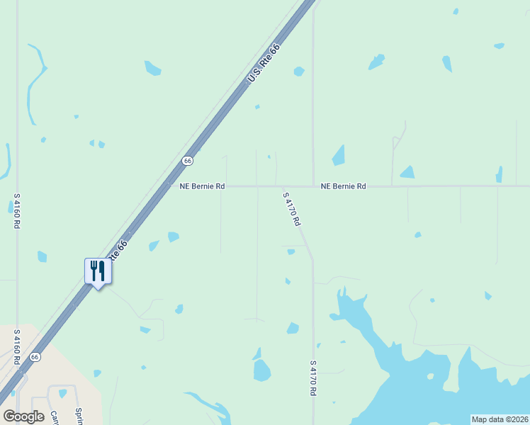 map of restaurants, bars, coffee shops, grocery stores, and more near 18067 Quail Meadow Drive in Claremore