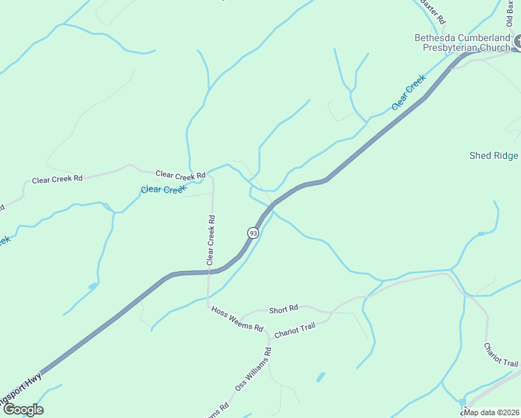 map of restaurants, bars, coffee shops, grocery stores, and more near 15255 Kingsport Highway in Chuckey