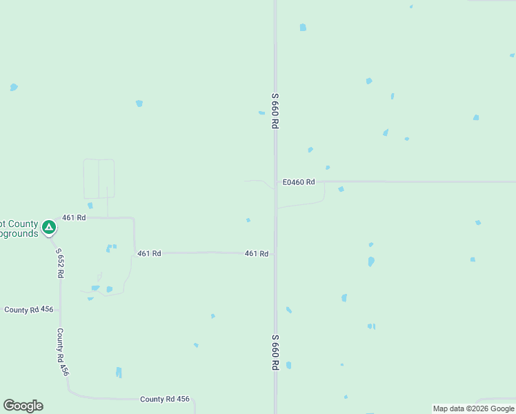 map of restaurants, bars, coffee shops, grocery stores, and more near 46029 South 660 Road in Jay