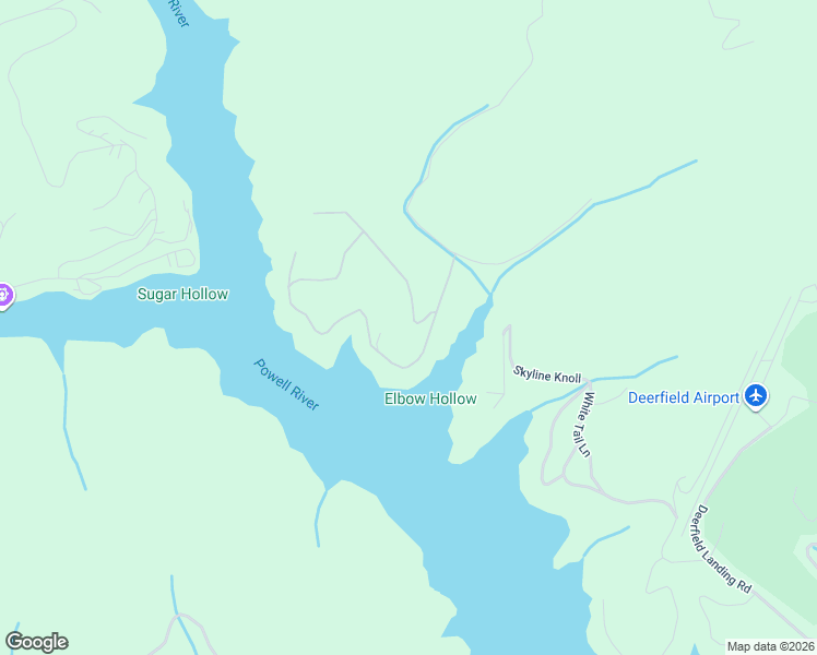 map of restaurants, bars, coffee shops, grocery stores, and more near 131 Pinnacle Lane in LaFollette