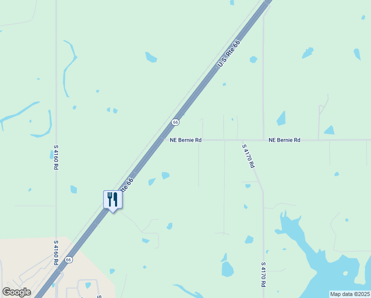 map of restaurants, bars, coffee shops, grocery stores, and more near 9452 East 460 Road in Claremore