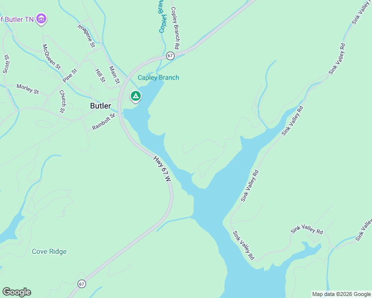 map of restaurants, bars, coffee shops, grocery stores, and more near 500 Managoff Lane in Butler