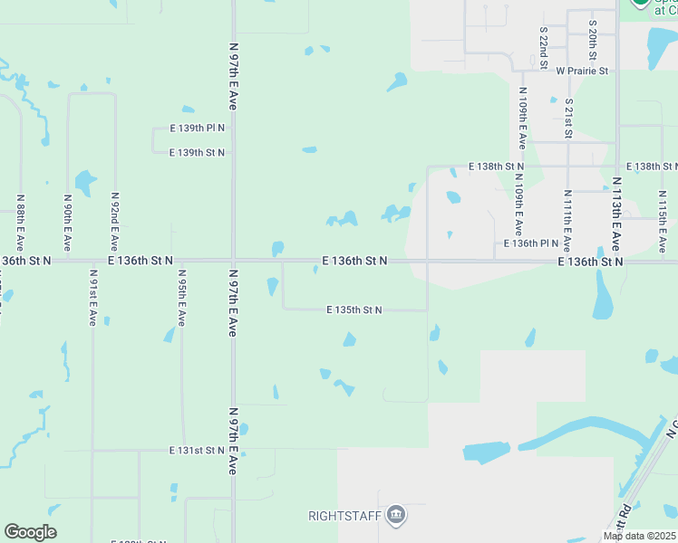 map of restaurants, bars, coffee shops, grocery stores, and more near 10104 East 136th Street North in Collinsville