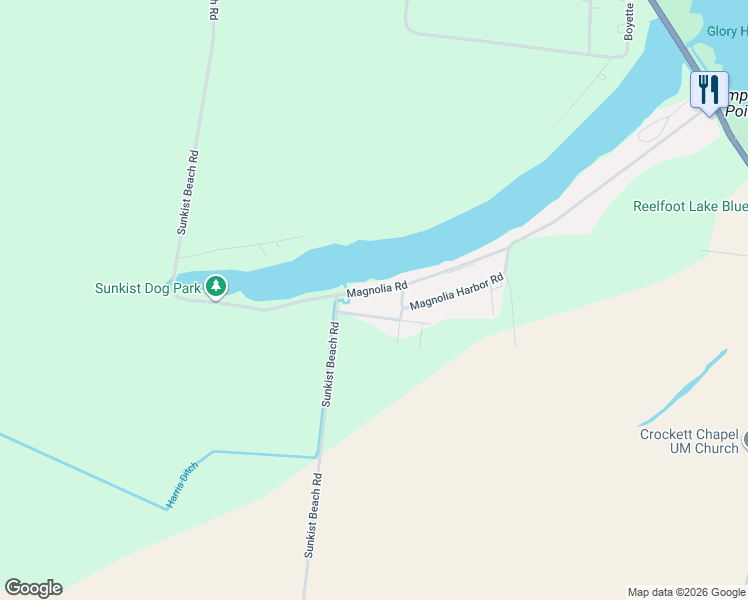 map of restaurants, bars, coffee shops, grocery stores, and more near 920 Magnolia Road in Tiptonville