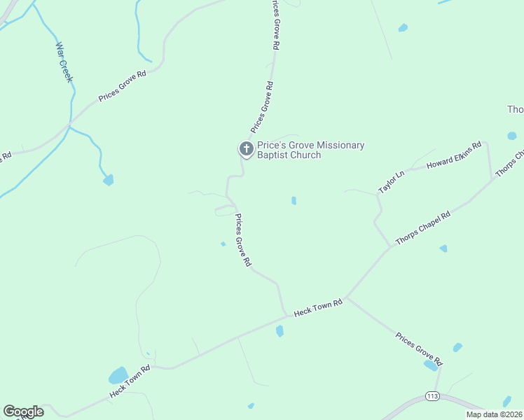 map of restaurants, bars, coffee shops, grocery stores, and more near 388 Prices Grove Road in Rogersville