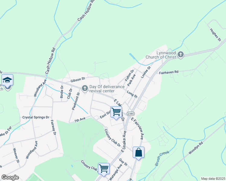 map of restaurants, bars, coffee shops, grocery stores, and more near 1312 Patrick Drive in Johnson City