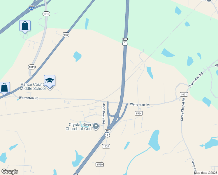 map of restaurants, bars, coffee shops, grocery stores, and more near 739 Warrenton Road in Henderson