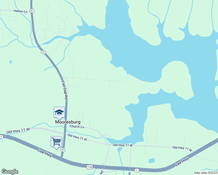 map of restaurants, bars, coffee shops, grocery stores, and more near 101-199 Petty Lane in Mooresburg