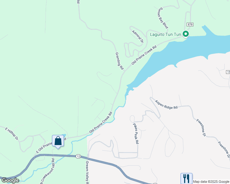 map of restaurants, bars, coffee shops, grocery stores, and more near 5203 Brooks Circle in Rogers