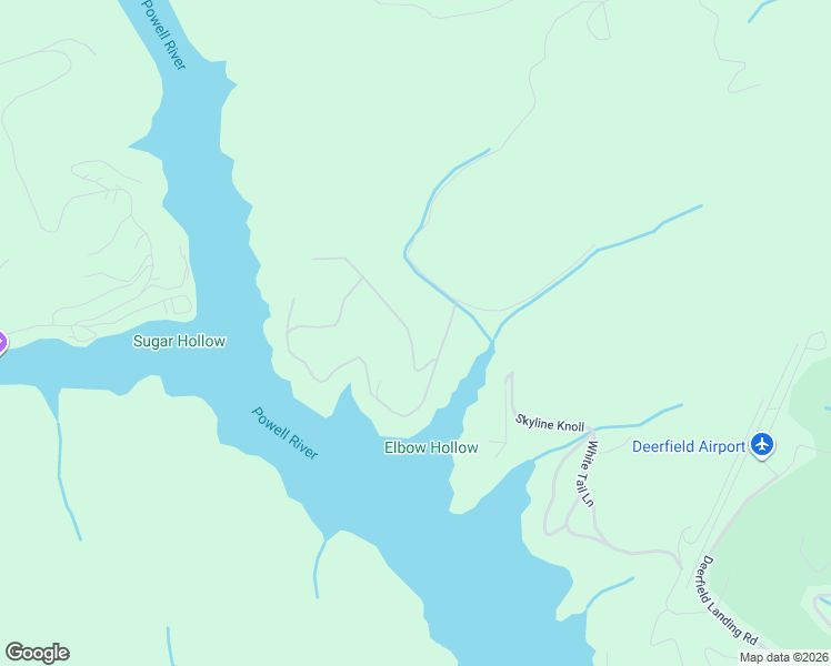 map of restaurants, bars, coffee shops, grocery stores, and more near 131 Pinnacle Lane in LaFollette