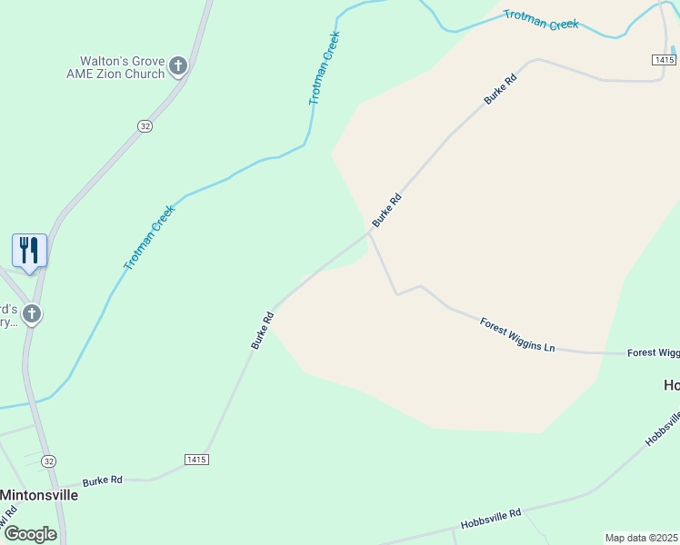 map of restaurants, bars, coffee shops, grocery stores, and more near 99 Forest Wiggins Lane in Hobbsville