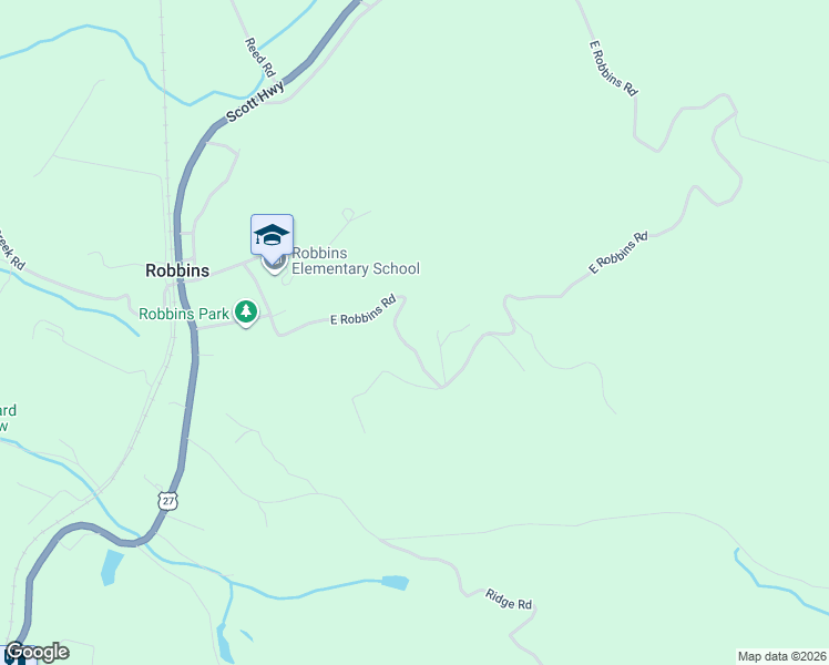 map of restaurants, bars, coffee shops, grocery stores, and more near 615 East Robbins Road in Robbins