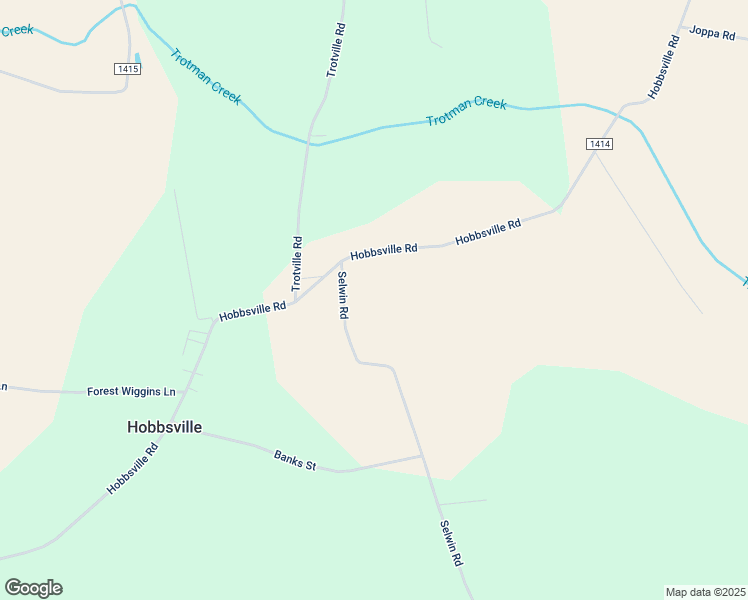 map of restaurants, bars, coffee shops, grocery stores, and more near 1417 Selwin Road in Hobbsville