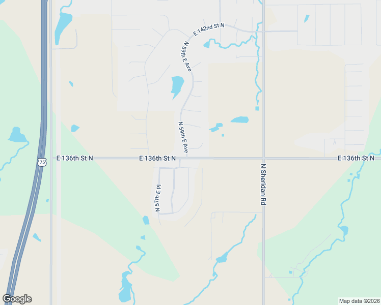 map of restaurants, bars, coffee shops, grocery stores, and more near 5931 East 135th Place North in Collinsville