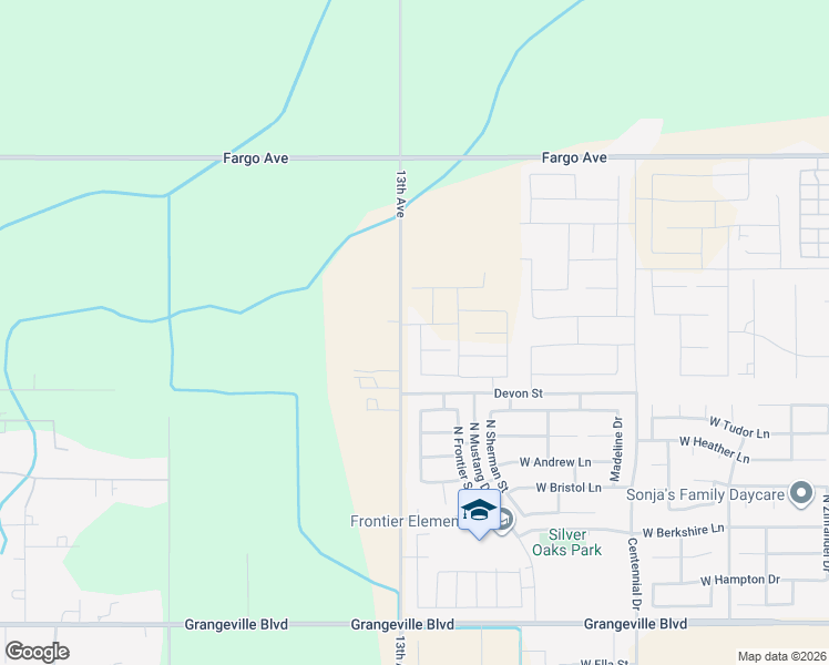 map of restaurants, bars, coffee shops, grocery stores, and more near 8403-8751 13th Avenue in Hanford