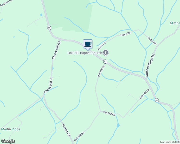 map of restaurants, bars, coffee shops, grocery stores, and more near 330 Oak Hill Circle in Jonesborough