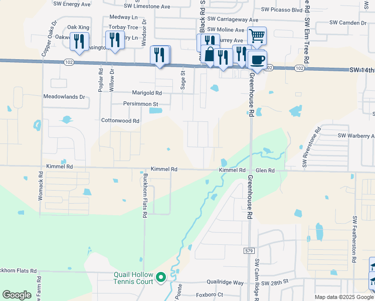 map of restaurants, bars, coffee shops, grocery stores, and more near 440 Barbet Drive in Centerton