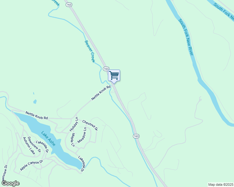 map of restaurants, bars, coffee shops, grocery stores, and more near 5195 Highway 163 in West Jefferson