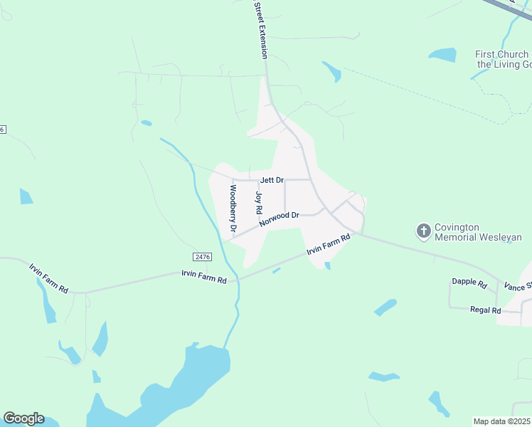 map of restaurants, bars, coffee shops, grocery stores, and more near 139 Joy Road in Reidsville