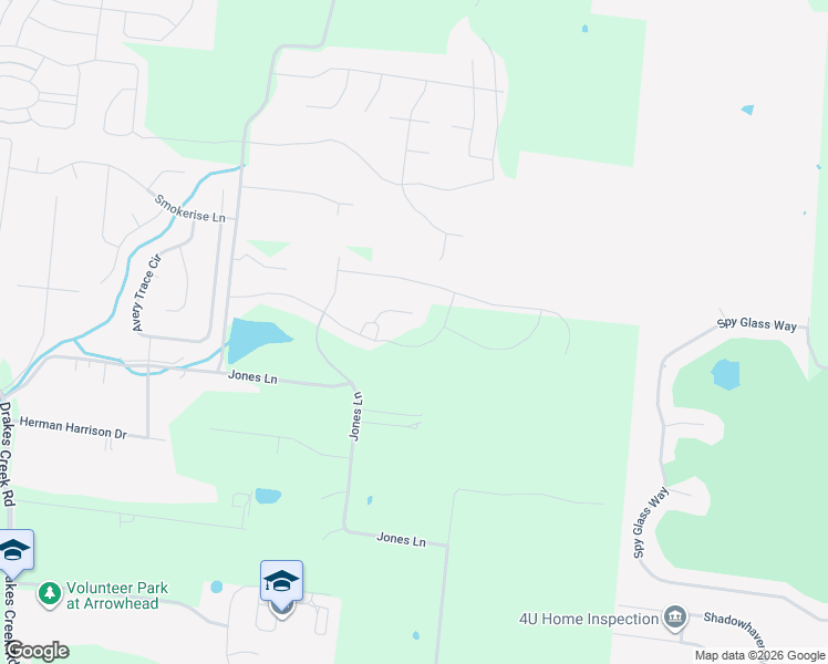 map of restaurants, bars, coffee shops, grocery stores, and more near 512 Jones Lane in Hendersonville