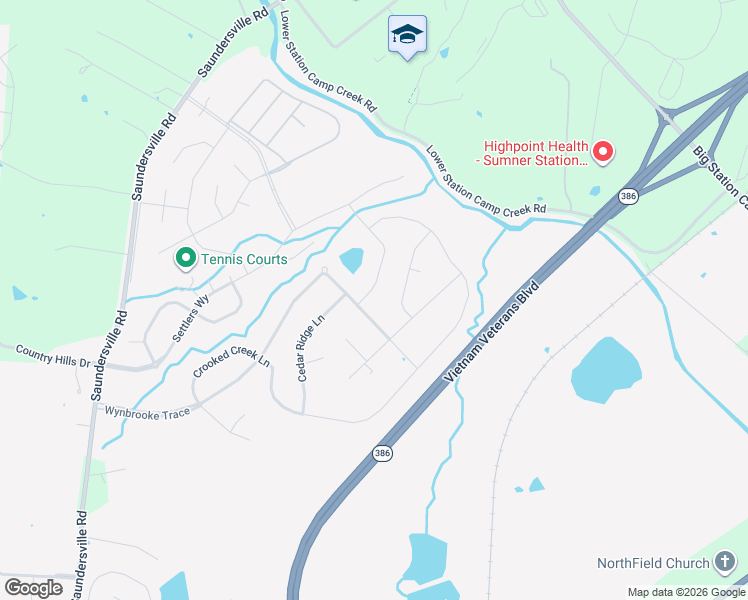 map of restaurants, bars, coffee shops, grocery stores, and more near 102 Riverbirch Lane in Hendersonville