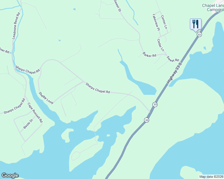 map of restaurants, bars, coffee shops, grocery stores, and more near 239 Sharps Chapel Road in New Tazewell