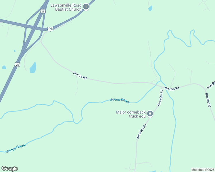 map of restaurants, bars, coffee shops, grocery stores, and more near 664 Brooks Road in Reidsville